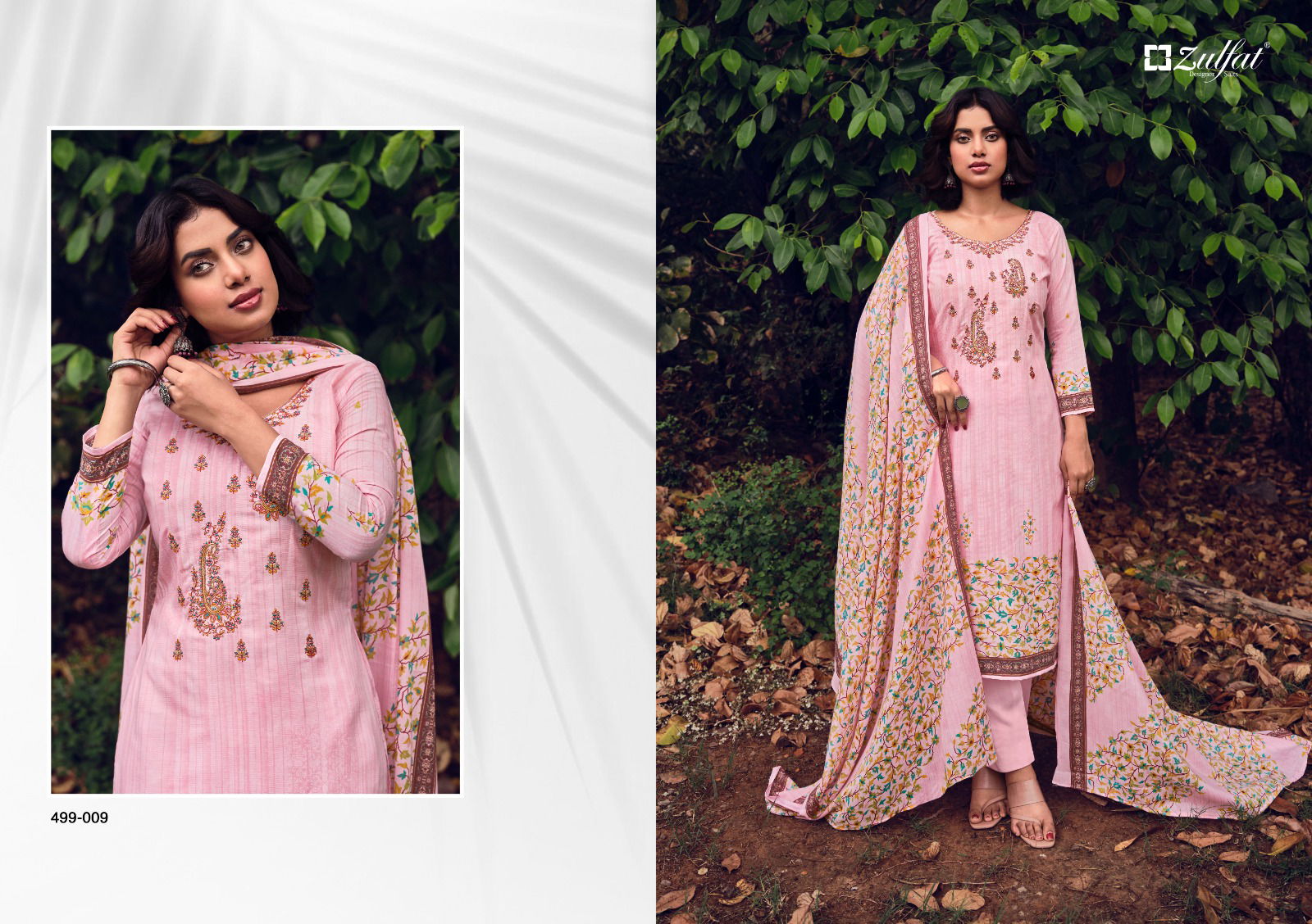 Chinaar By Zulfat 001-010 Cotton Printed Dress Material Catalog